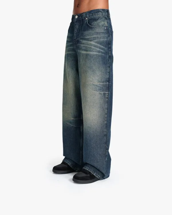 VOLUME DENIM VEIL - Pantalons & Jorts - streetwear Avenue Wear
