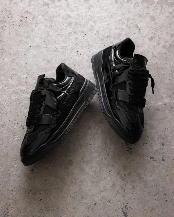 VORTEX "GLOSSY BLACK" - Sneakers & Slides - streetwear Avenue Wear