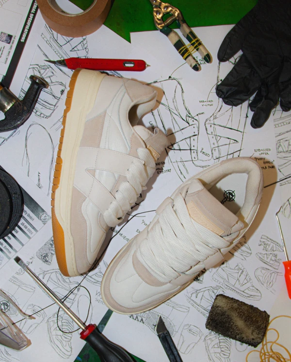 VORTEX "VINTAGE CREAM" - Sneakers & Slides - streetwear Avenue Wear