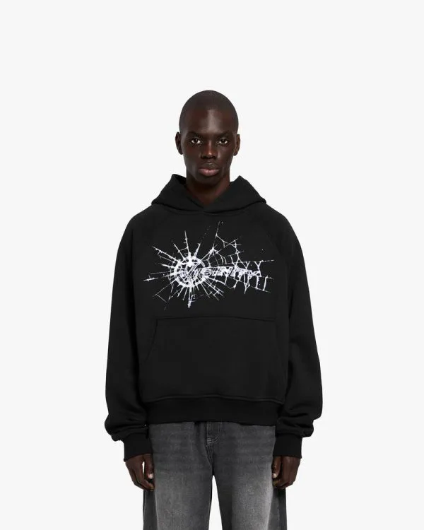 WEB LOGO HOODIE BLACK - Sweats & Hoodies - streetwear Avenue Wear