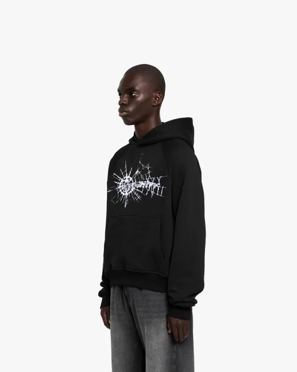 WEB LOGO HOODIE BLACK - Sweats & Hoodies - streetwear Avenue Wear