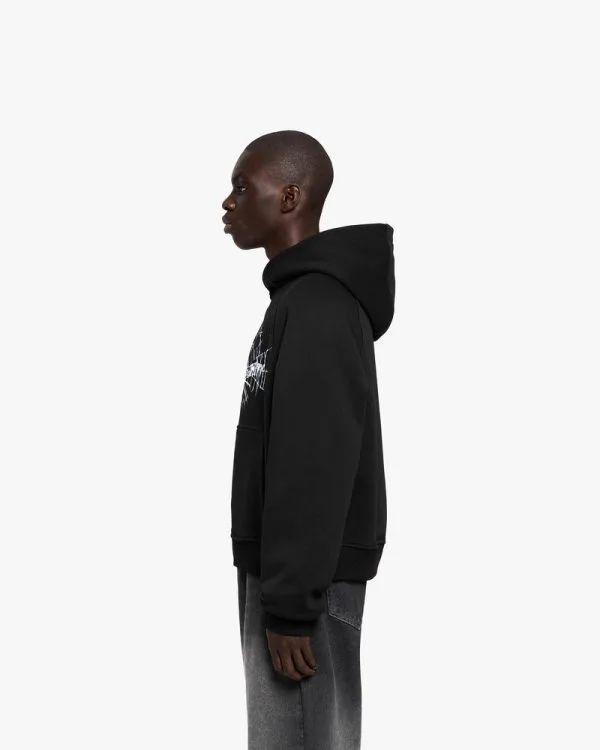 WEB LOGO HOODIE BLACK - Sweats & Hoodies - streetwear Avenue Wear