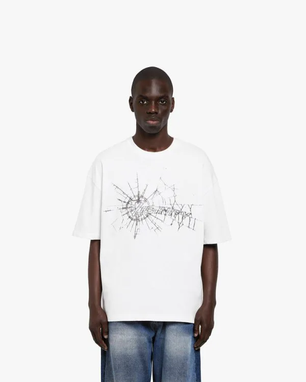 WEB LOGO TEE WHITE - T-Shirts - streetwear Avenue Wear
