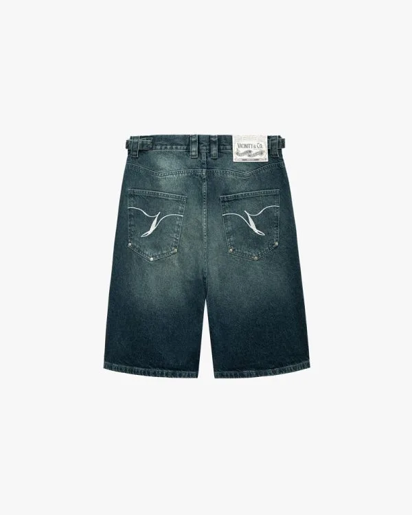 WILD SOUTH DENIM JORTS LAKE - Pantalons & Jorts - streetwear Avenue Wear