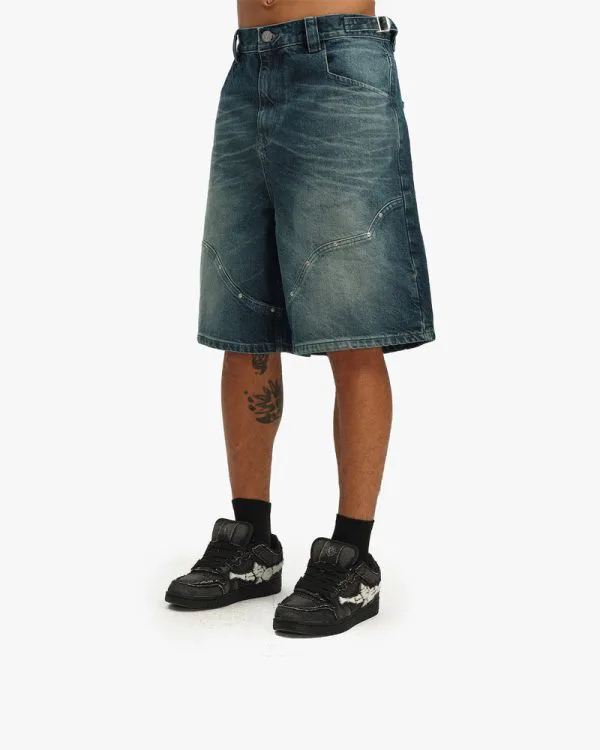 WILD SOUTH DENIM JORTS LAKE - Pantalons & Jorts - streetwear Avenue Wear