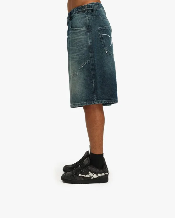 WILD SOUTH DENIM JORTS LAKE - Pantalons & Jorts - streetwear Avenue Wear