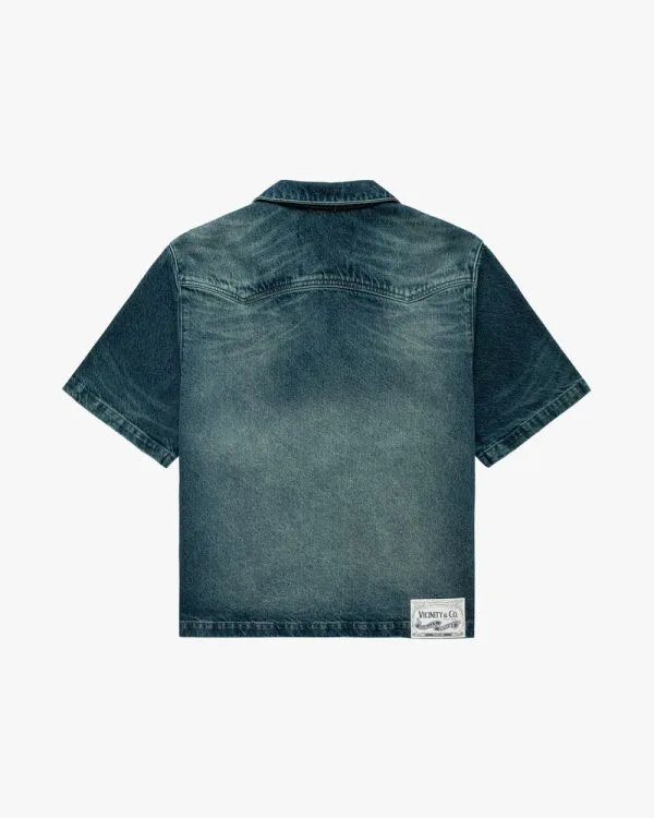 WILD SOUTH DENIM SHIRT LAKE - Pantalons & Jorts - streetwear Avenue Wear