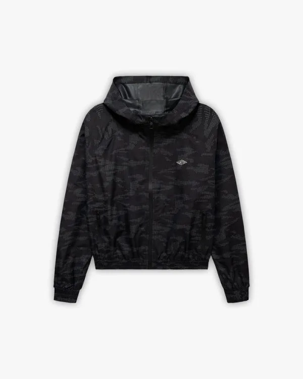 Windbreaker dotted camo black - Avenue Wear