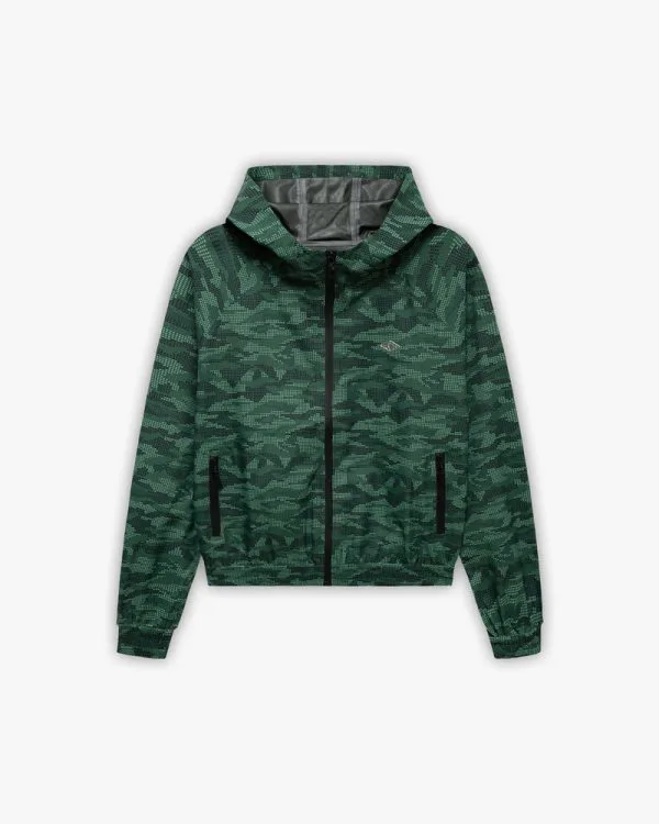 Windbreaker dotted camo green - Avenue Wear