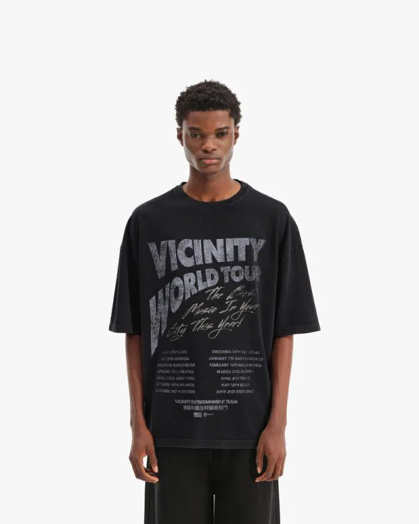 WORLD TOUR TEE VINTAGE BLACK - Sweats & Hoodies - streetwear Avenue Wear