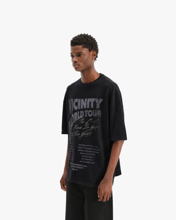 WORLD TOUR TEE VINTAGE BLACK - Sweats & Hoodies - streetwear Avenue Wear