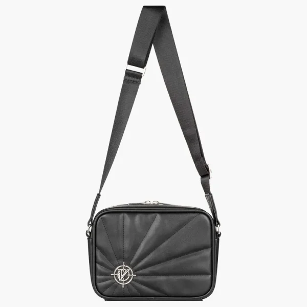 X leather shoulderbag black - Avenue Wear