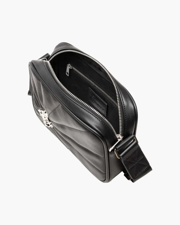 X LEATHER SHOULDERBAG BLACK - Accessoires - streetwear Avenue Wear